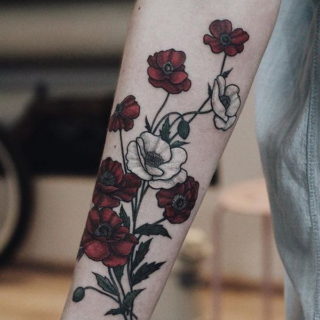 black and white flower tattoo archives listing more black and white flower tattoo archives listing more