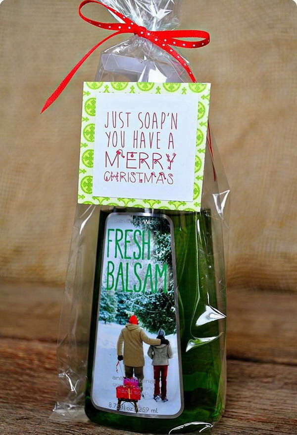 35+ Quick And Easy Christmas Gift Ideas For Neighbors - Listing More Soap Gifts with Free Printables - 35+ Quick And Easy Christmas Gift Ideas For Neighbors - Listing More